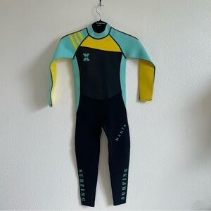 Manta Kids Rashguard - Aqua and Yellow
